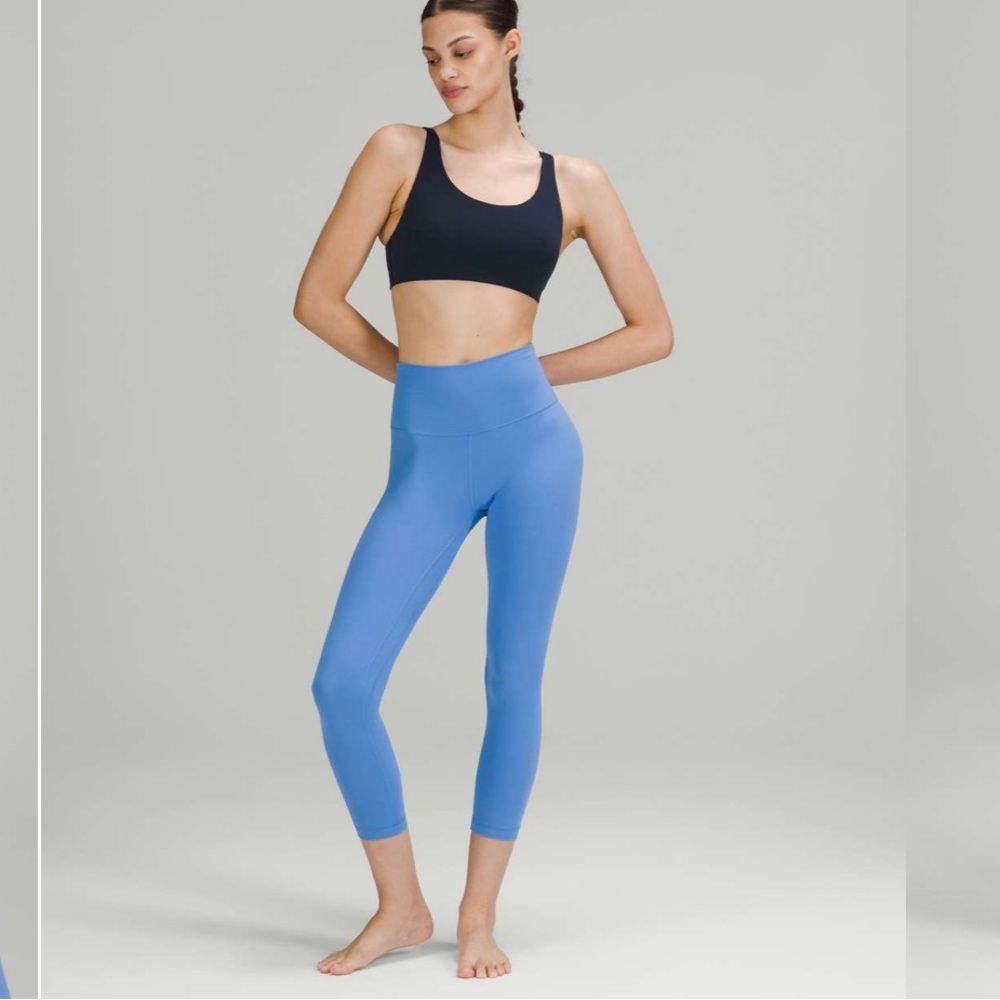 Lululemon Align High-Rise Crop 23" Blue Nile EUC Size 8